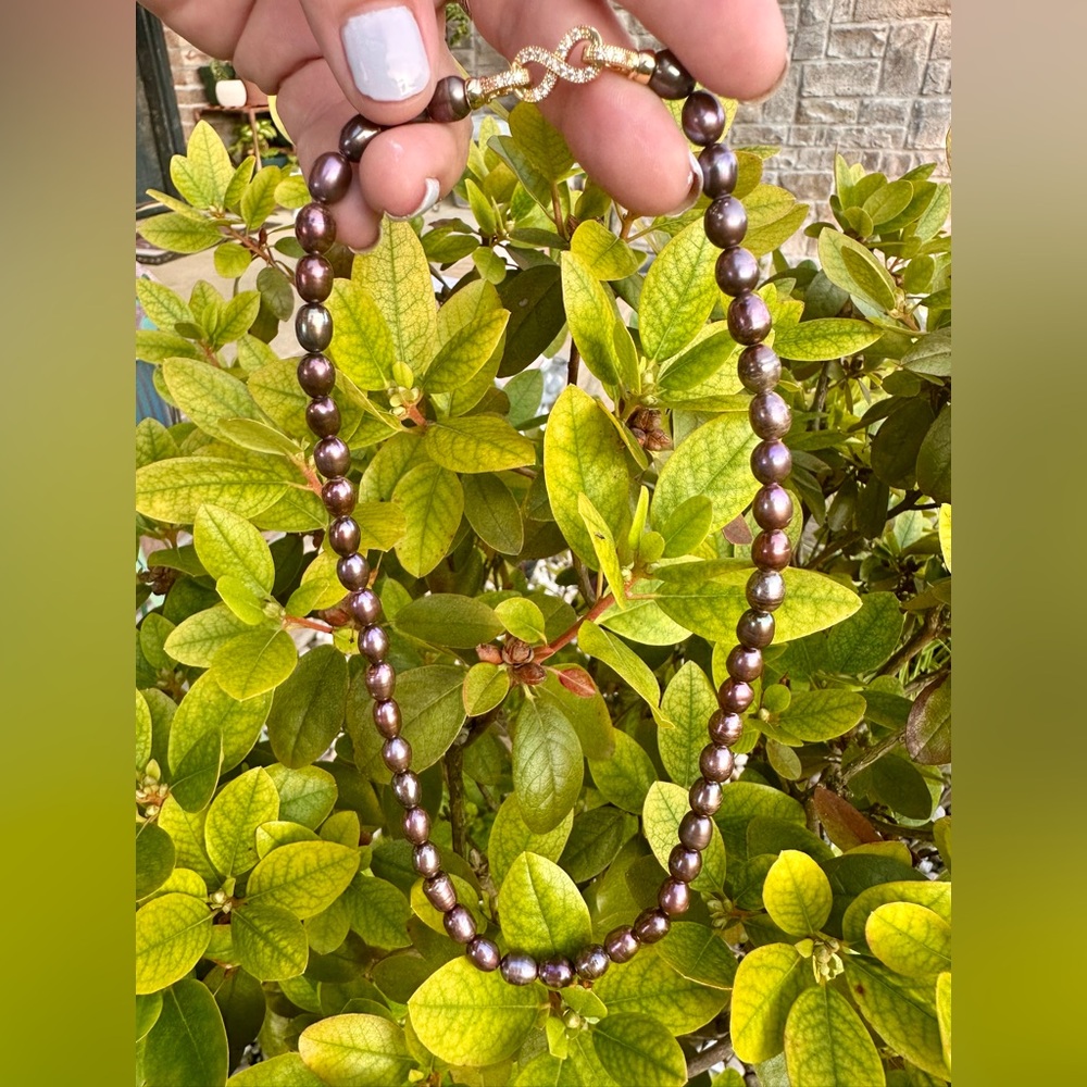 Purple Pearl Necklace